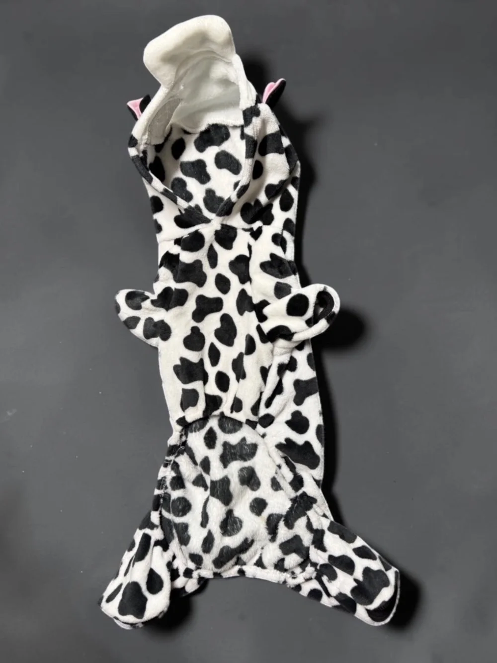 NWOT Plush Cow Dog Costume Size 2XL Halloween Pet Outfit
